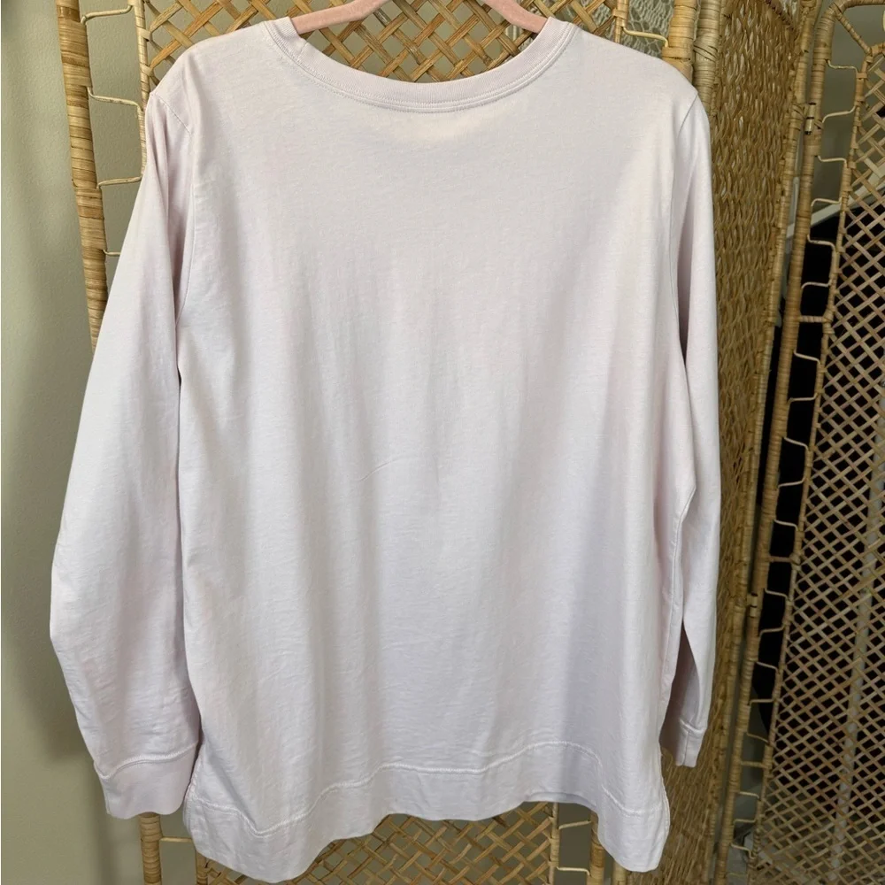 Nike pink long sleeve Tee Oversized Look